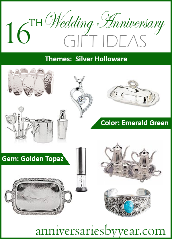 16th Wedding Anniversary Gift Ideas For Him