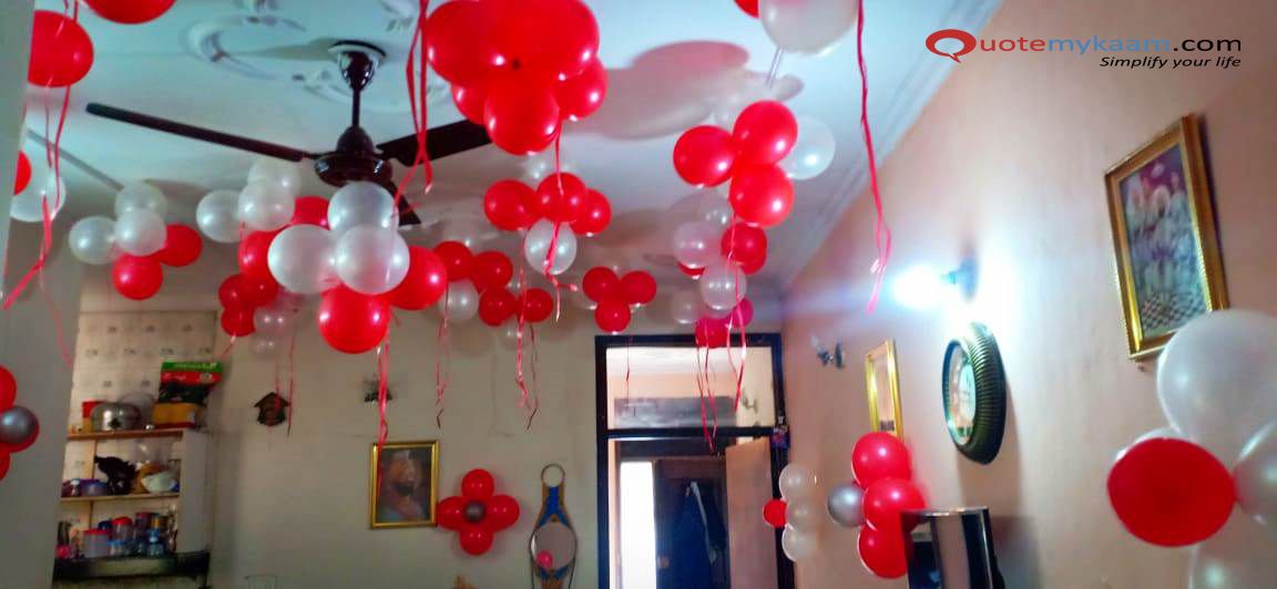 1st Wedding Anniversary Decoration Ideas At Home