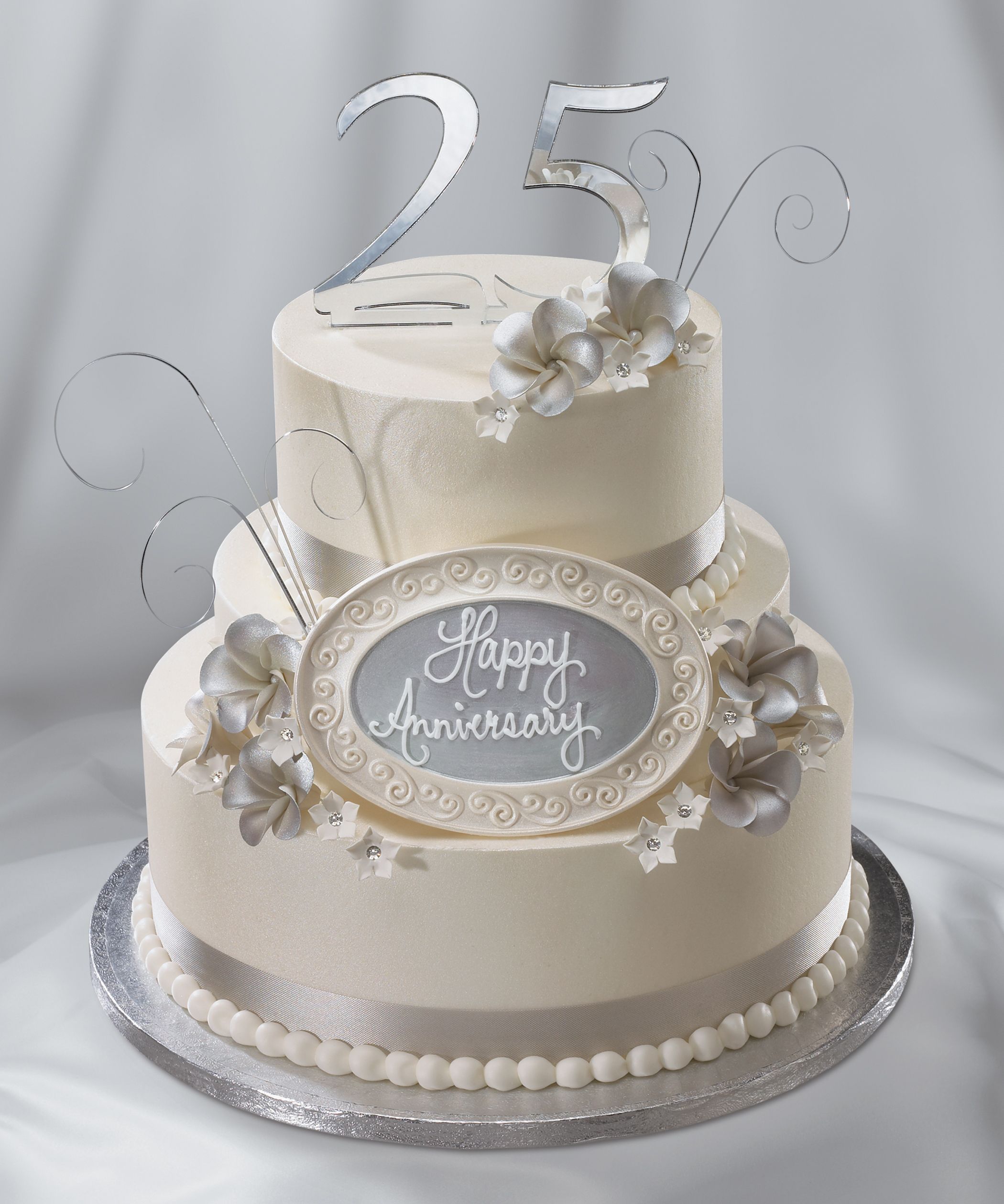 25th Wedding Anniversary Cake Ideas