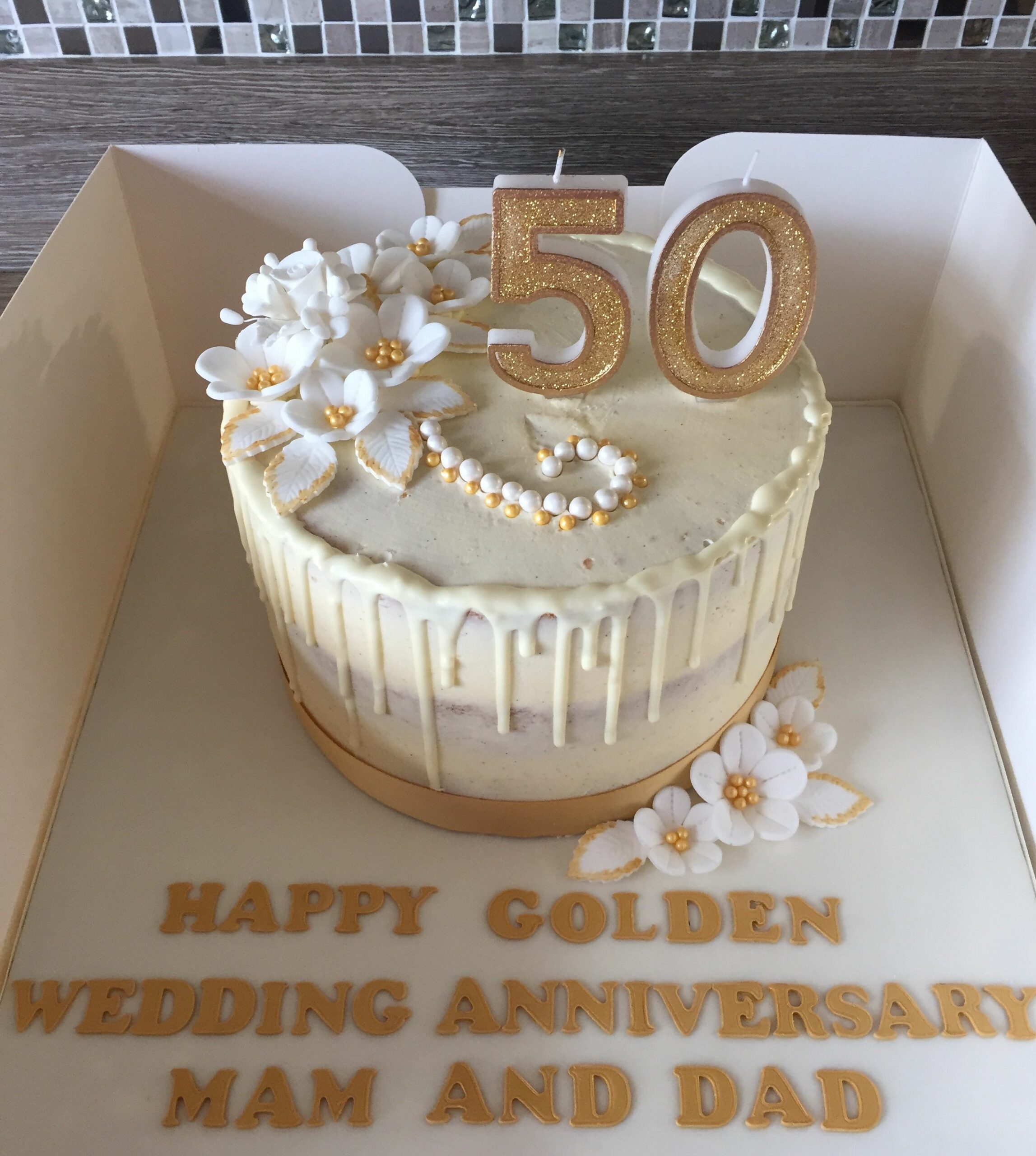 50th Wedding Anniversary Cake Ideas