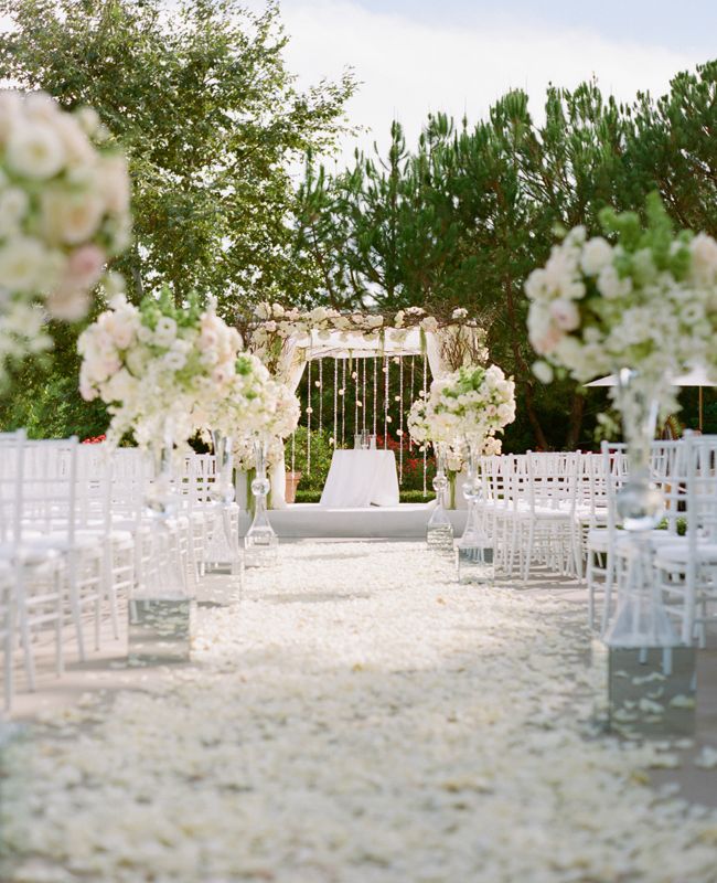 All White Outdoor Wedding Ideas