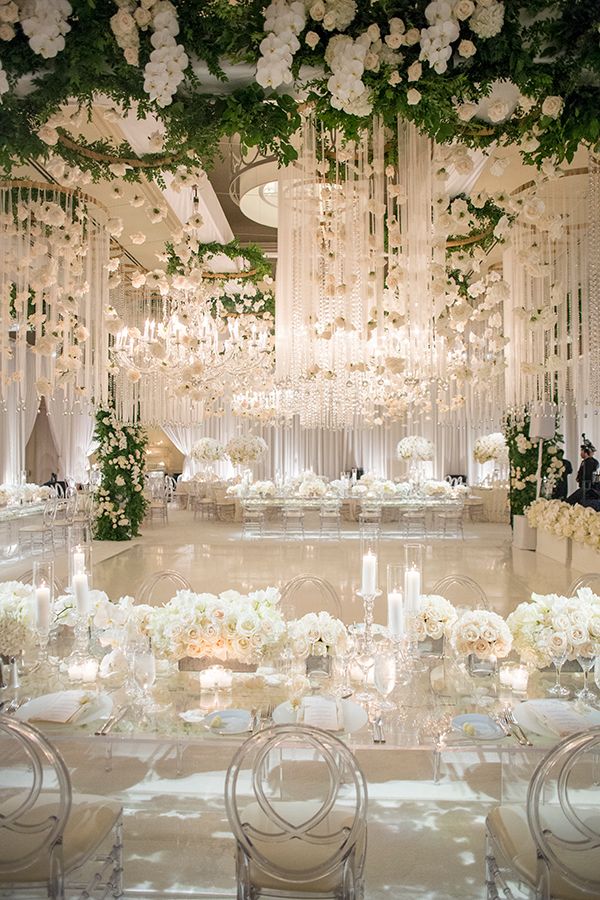 All White Wedding Reception Ideas