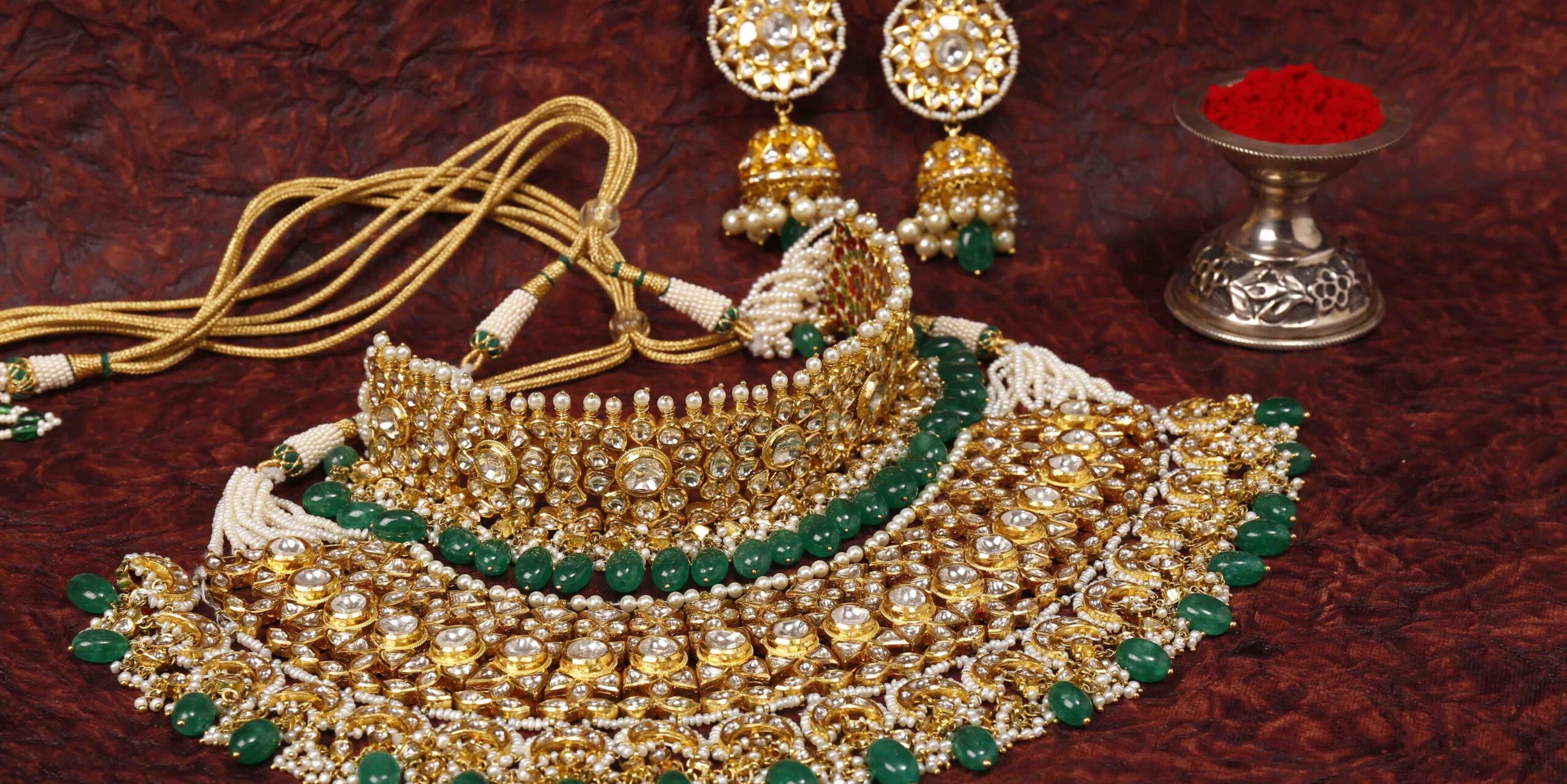 Artificial Heavy Kundan Bridal Jewellery Set