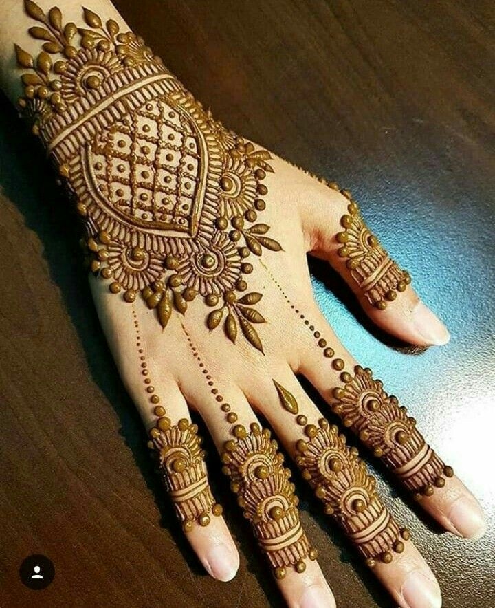 Back Hand Mehndi Design Bridal Easy