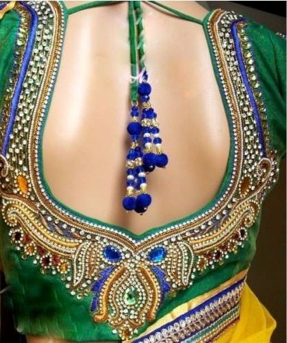 Back Side Bridal Blouse Designs 2018 Latest Images