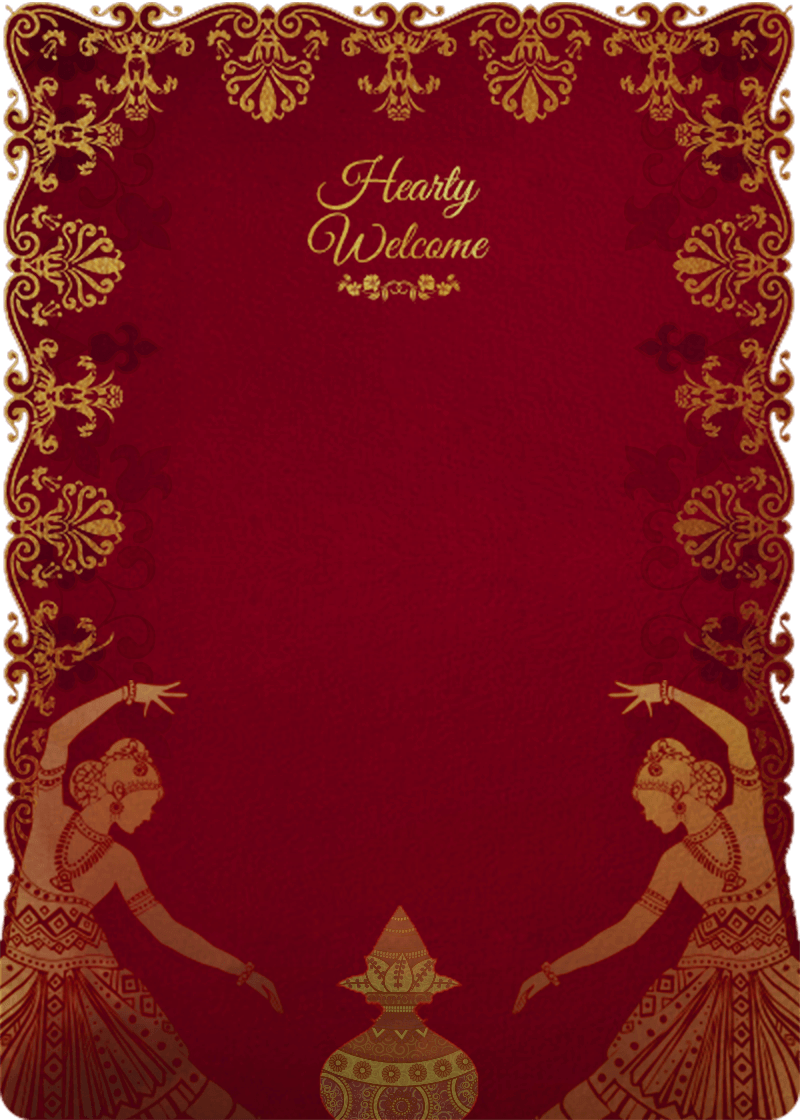 Background Indian Wedding Invitation Card Design