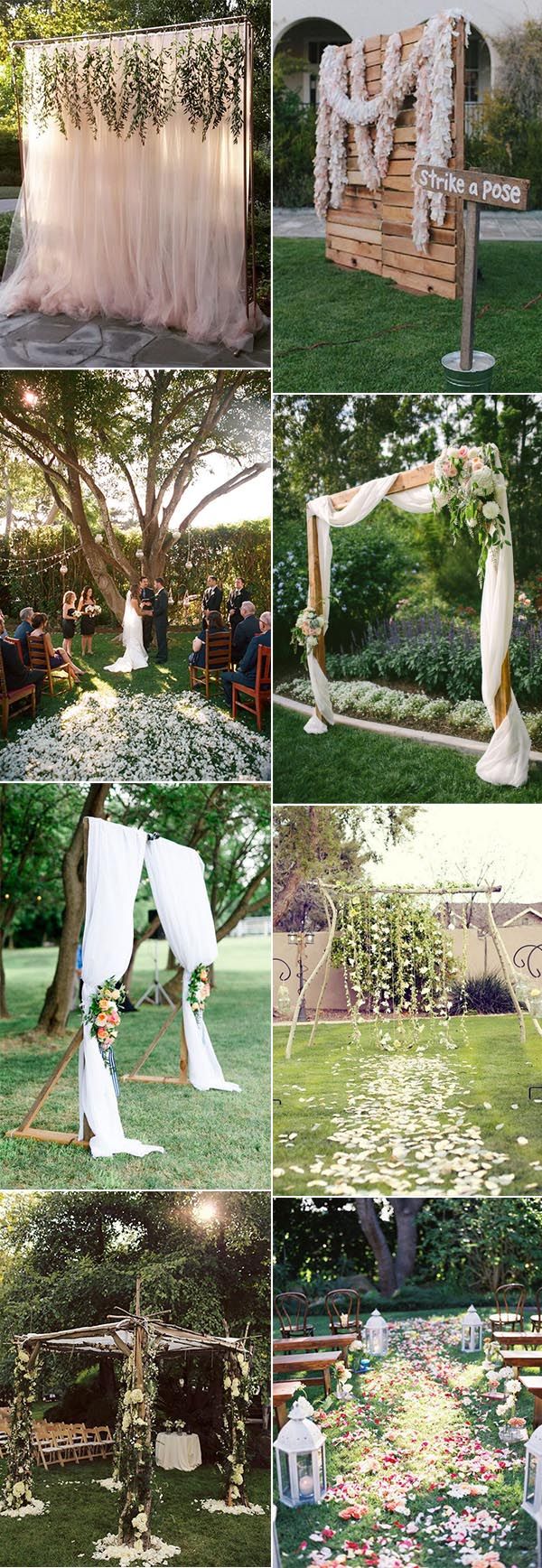 Backyard Small Outdoor Wedding Ideas