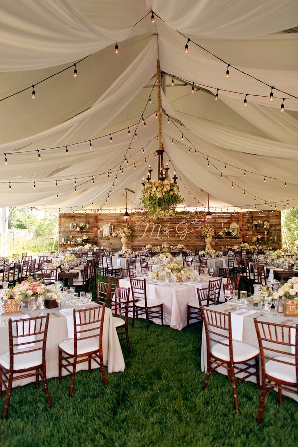 Backyard Tent Wedding Reception Ideas