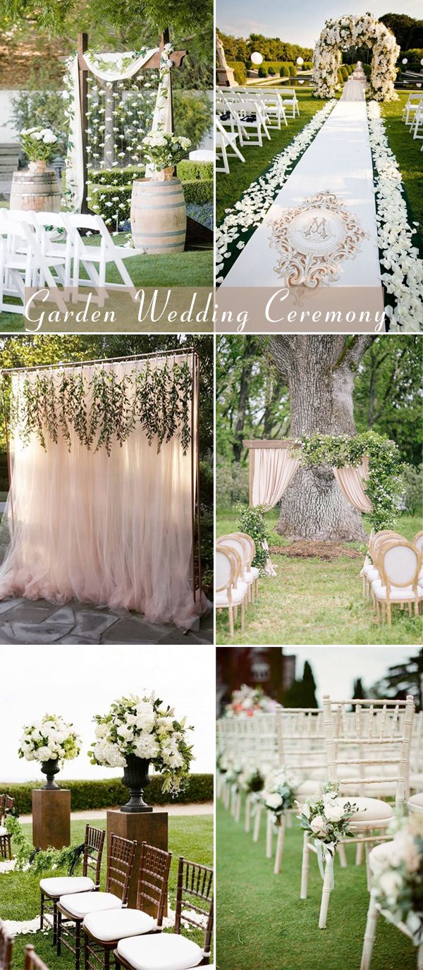 Backyard Wedding Ceremony Decoration Ideas