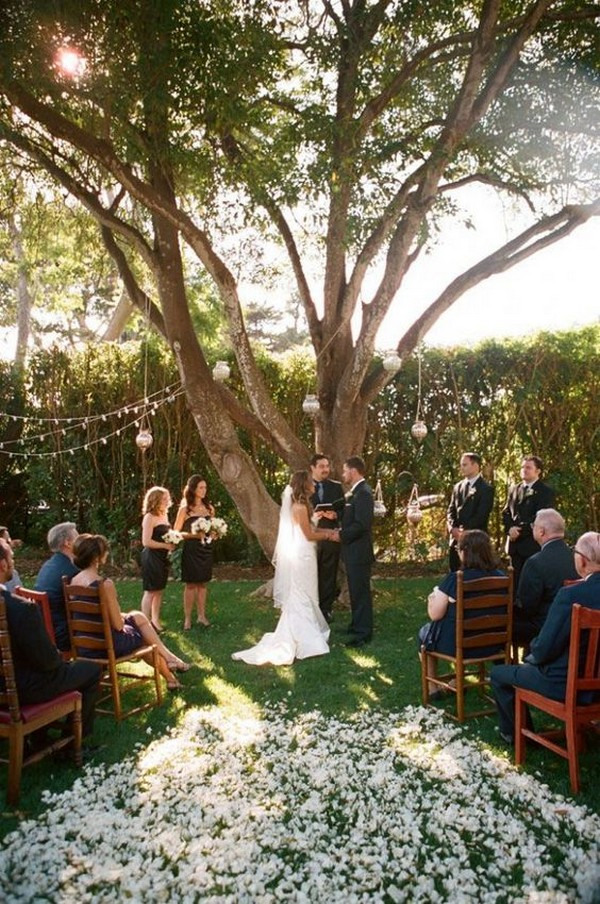 Backyard Wedding Ceremony Small Wedding Ideas