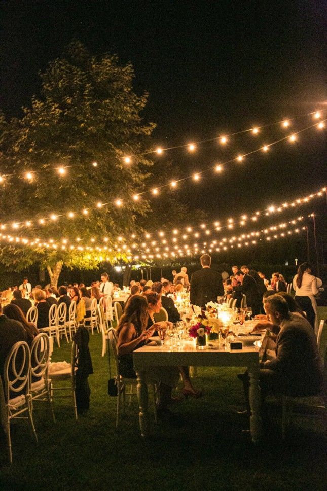 Backyard Wedding Outdoor Wedding Lighting Ideas