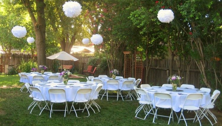 Backyard Wedding Small Wedding Reception Ideas