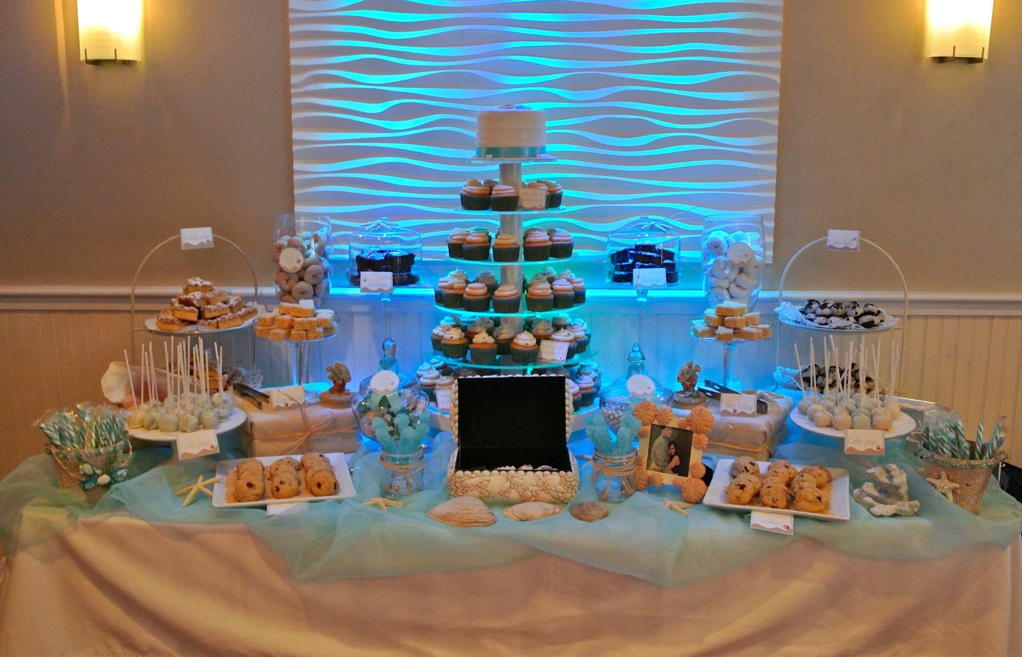 Beach Wedding Cake Table Ideas