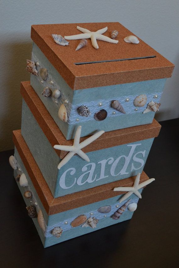 Beach Wedding Card Box Ideas