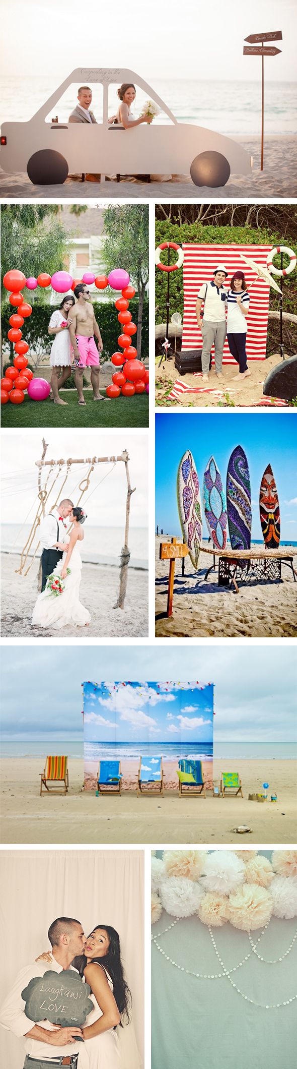 Beach Wedding Photo Booth Ideas