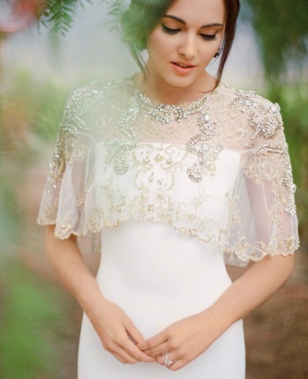 Beaded Bridal Capelet