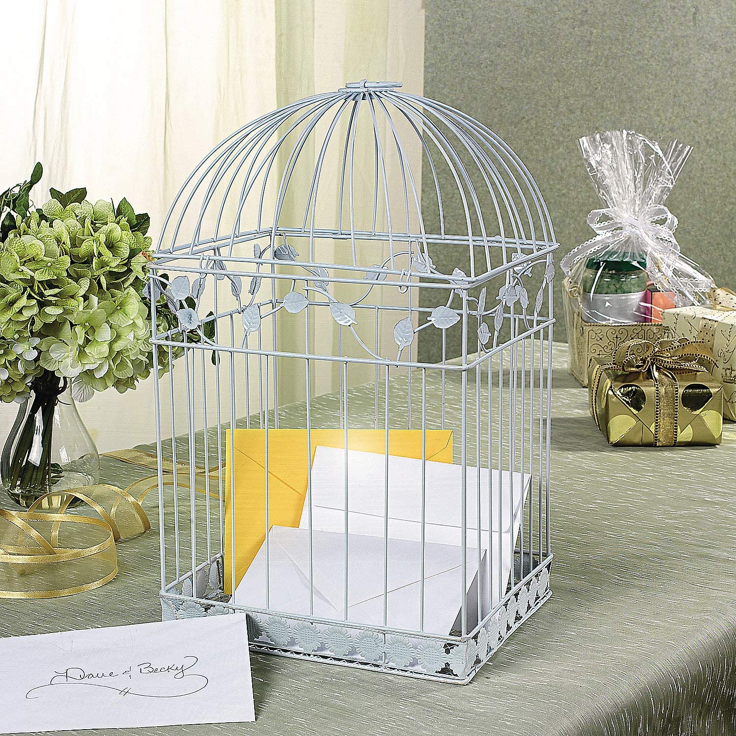 Bird Cage Wedding Card Holder