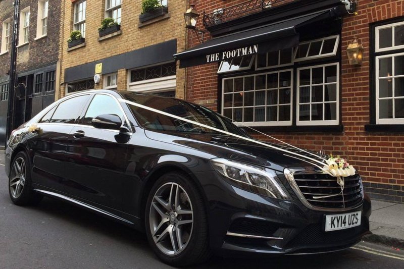 Black Mercedes Wedding Car