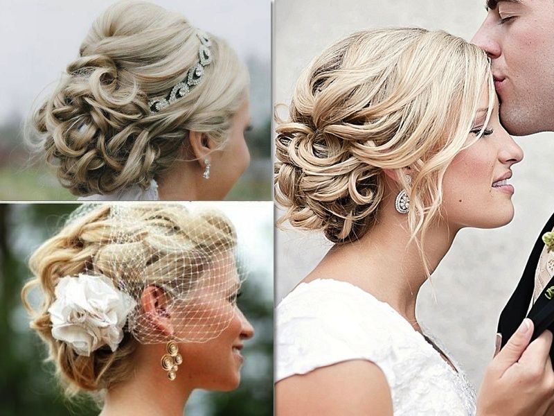 Blonde Bridal Updo Hairstyles