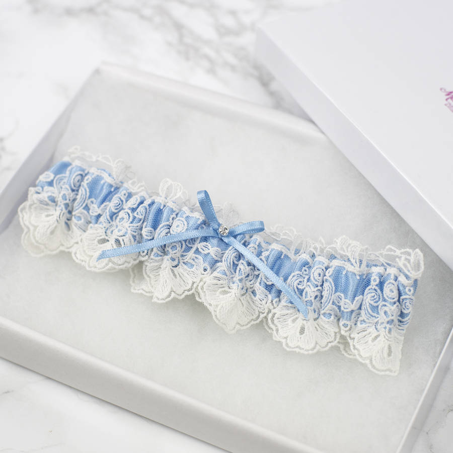 Blue Bridal Garter