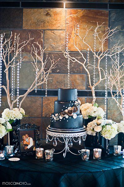 Blue Wedding Cake Table Ideas