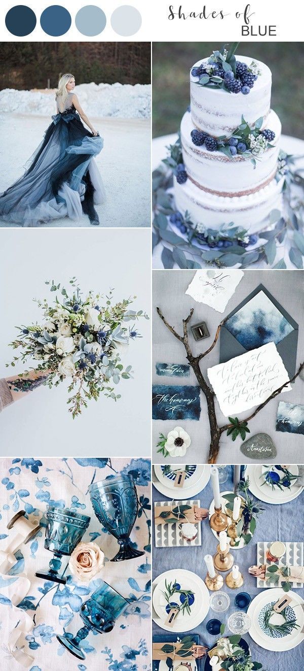 Blue Wedding Ideas For Winter