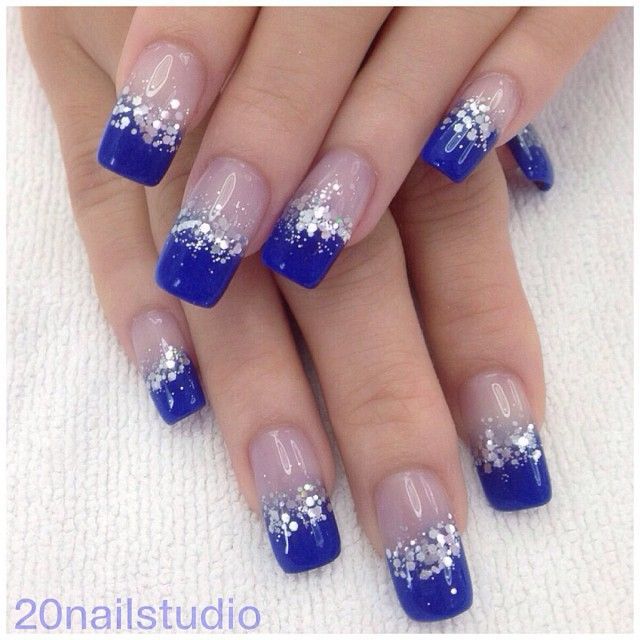 Blue Wedding Nails Ideas