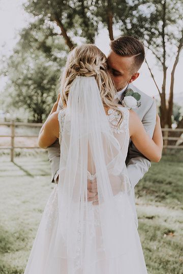 Braided Half Up Wedding Hairstyles With Veil