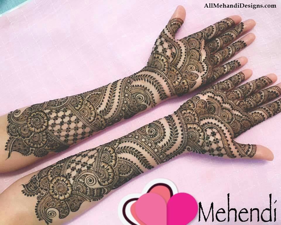 Bridal Arabic Mehndi Designs For Full Hands Images