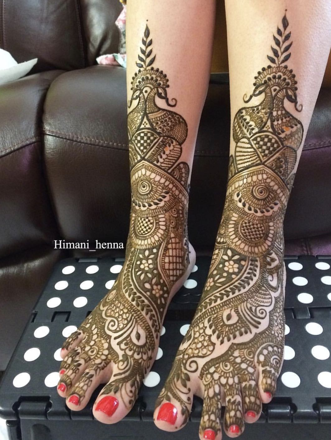 Bridal Arabic Mehndi Designs For Legs