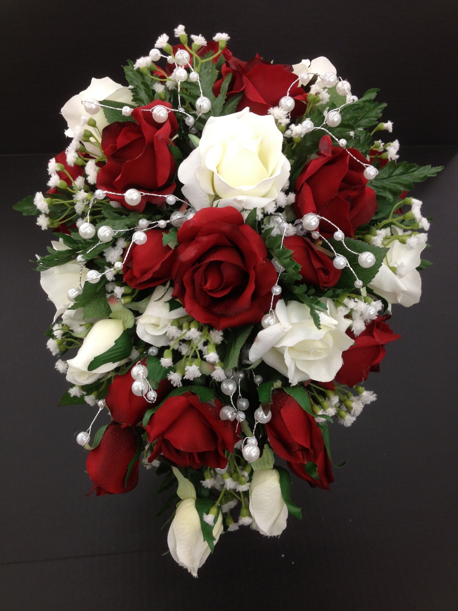 Bridal Bouquet Red And White