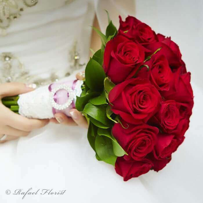 Bridal Bouquet Red Roses