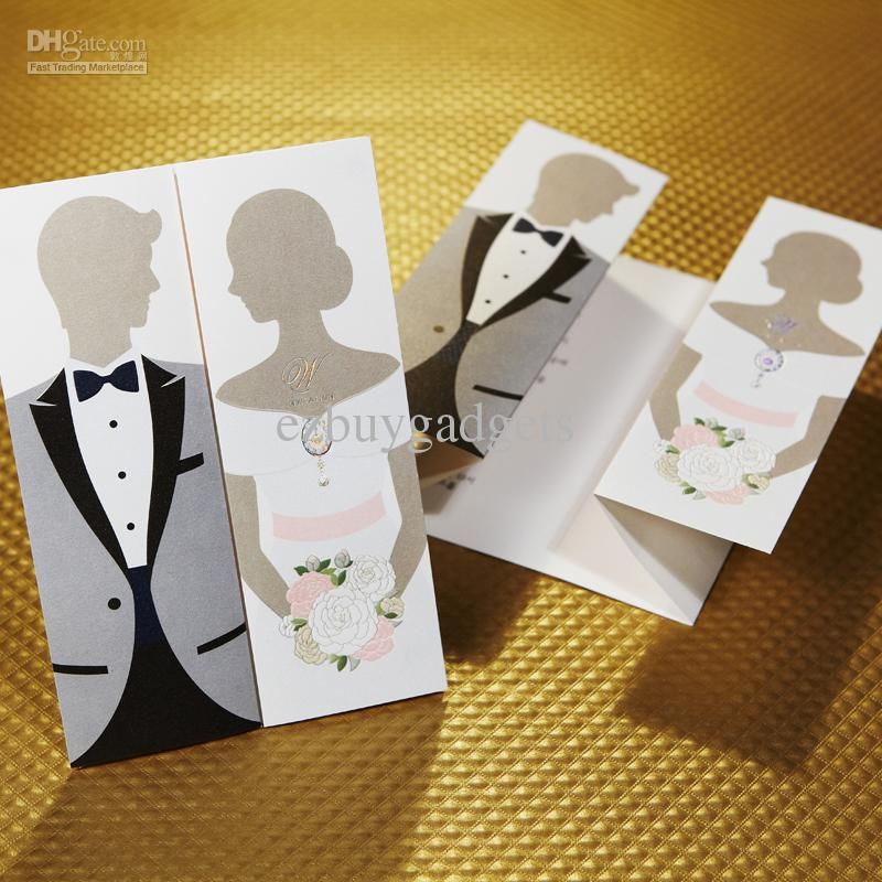 Bride Groom Wedding Card Design