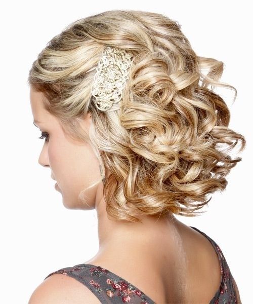 Bridesmaid Short Hair Wedding Ideas