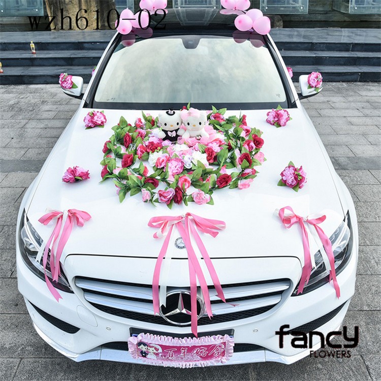 Car Decoration For Wedding With Flowers