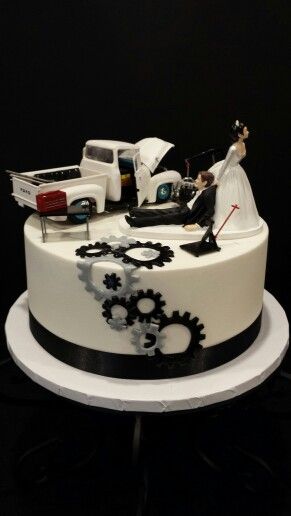 Car Themed Wedding Cake Toppers