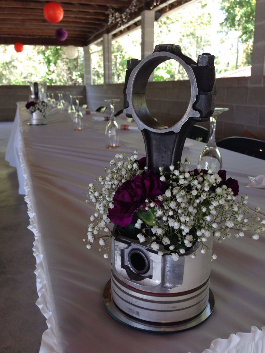 Car Wedding Centerpieces