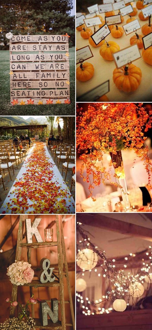 Cheap Fall Wedding Decor Ideas