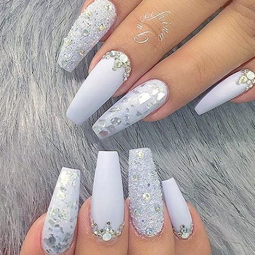 Coffin Wedding Nails Ideas