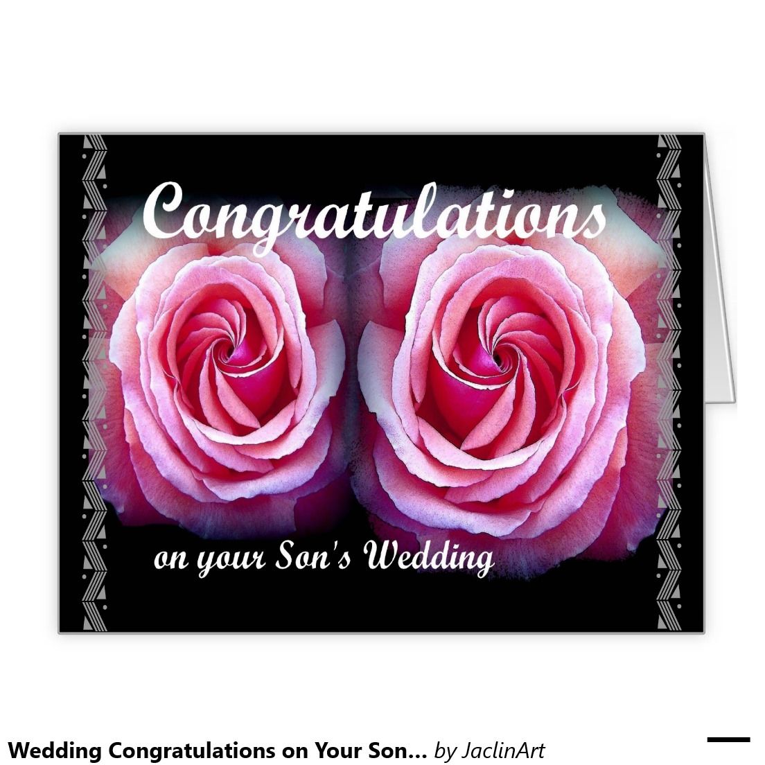 Congratulations On Your Sons Wedding Greeting Card