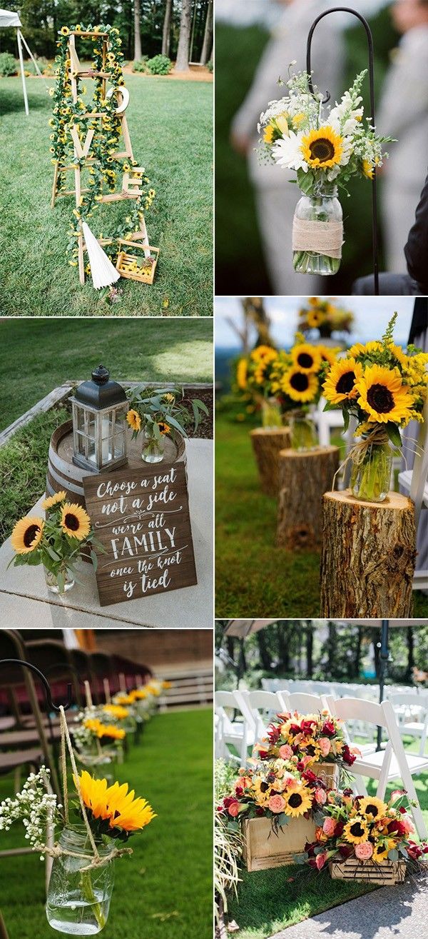 Country Wedding Ideas With Sunflowers