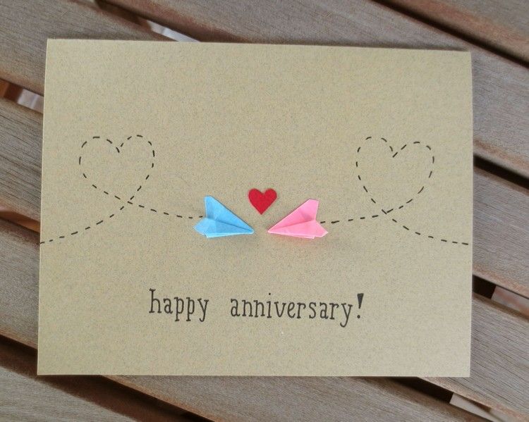 Diy Wedding Anniversary Card Ideas