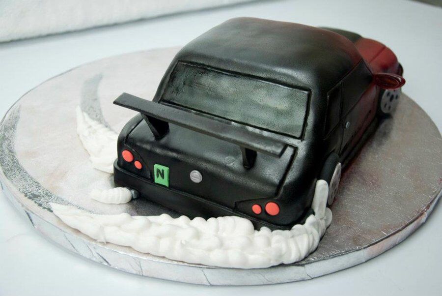 Drift Car Wedding Cake