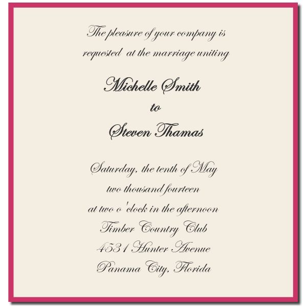 Groom Wedding Card Format