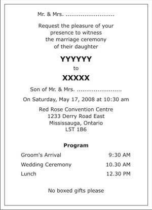 Hindu Groom Wedding Card Matter