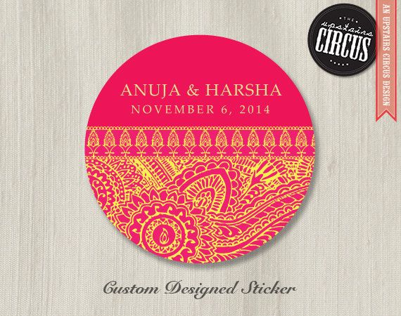 Hindu Wedding Wedding Sticker For Car