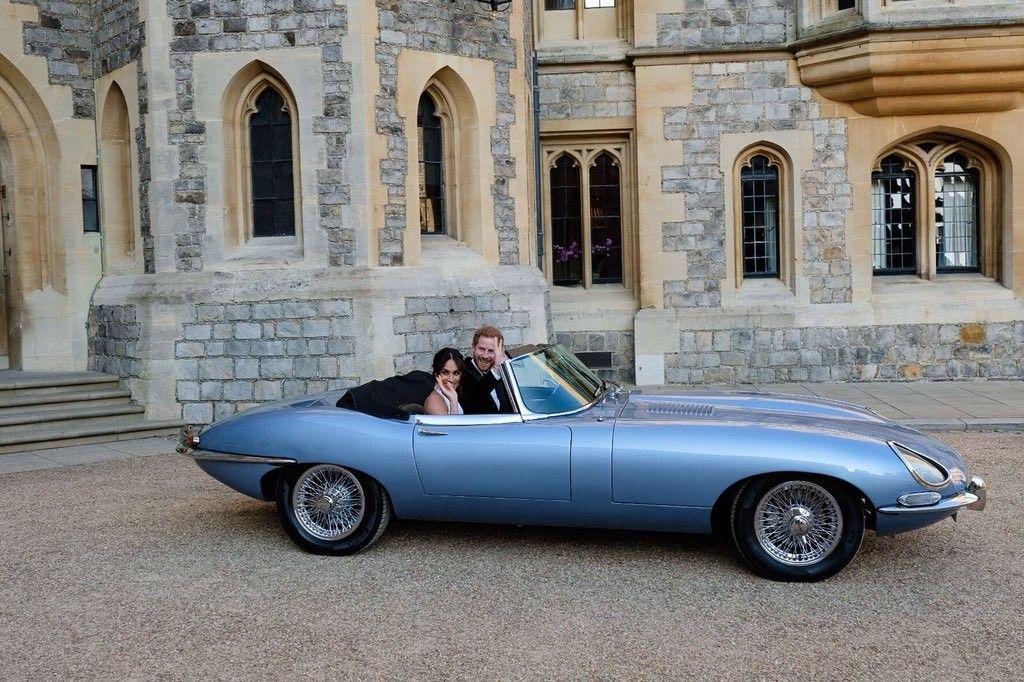 Jaguar E Type Wedding Car