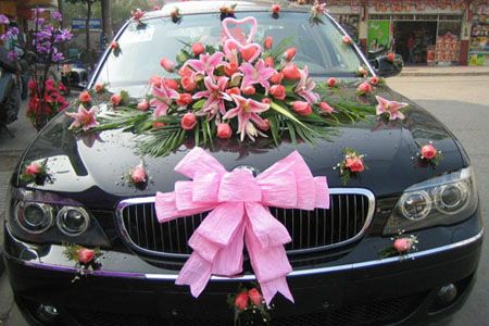 Limousine Wedding Car Decoration