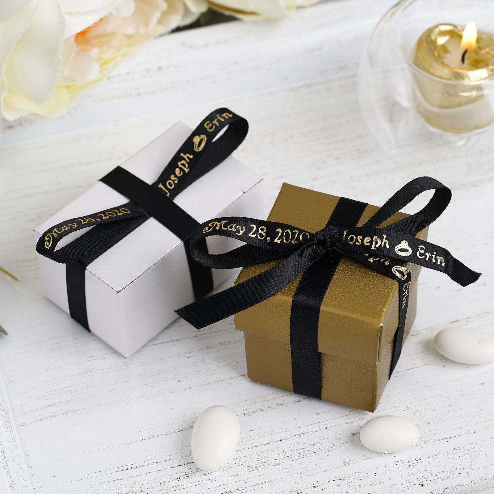 42+ Personalized Ribbon For Wedding Favors
 Gif