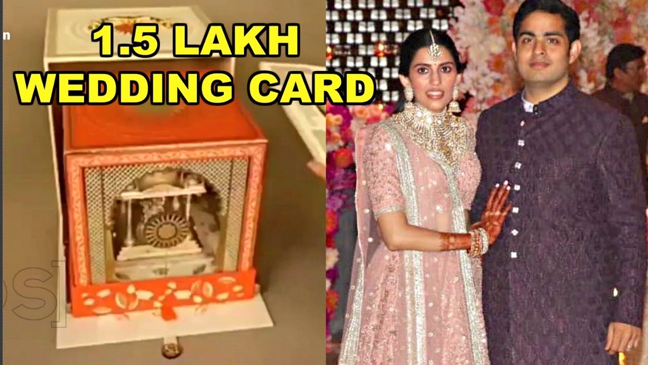 Ambani Daughter Wedding Card Video